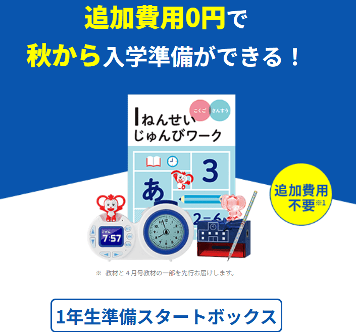 進研ゼミ小学準備20225秋